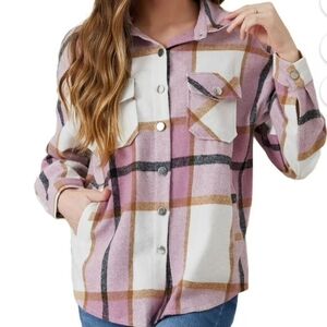 ‼️BIG SALE‼️ Staccato Pink and White Plaid Cardigan